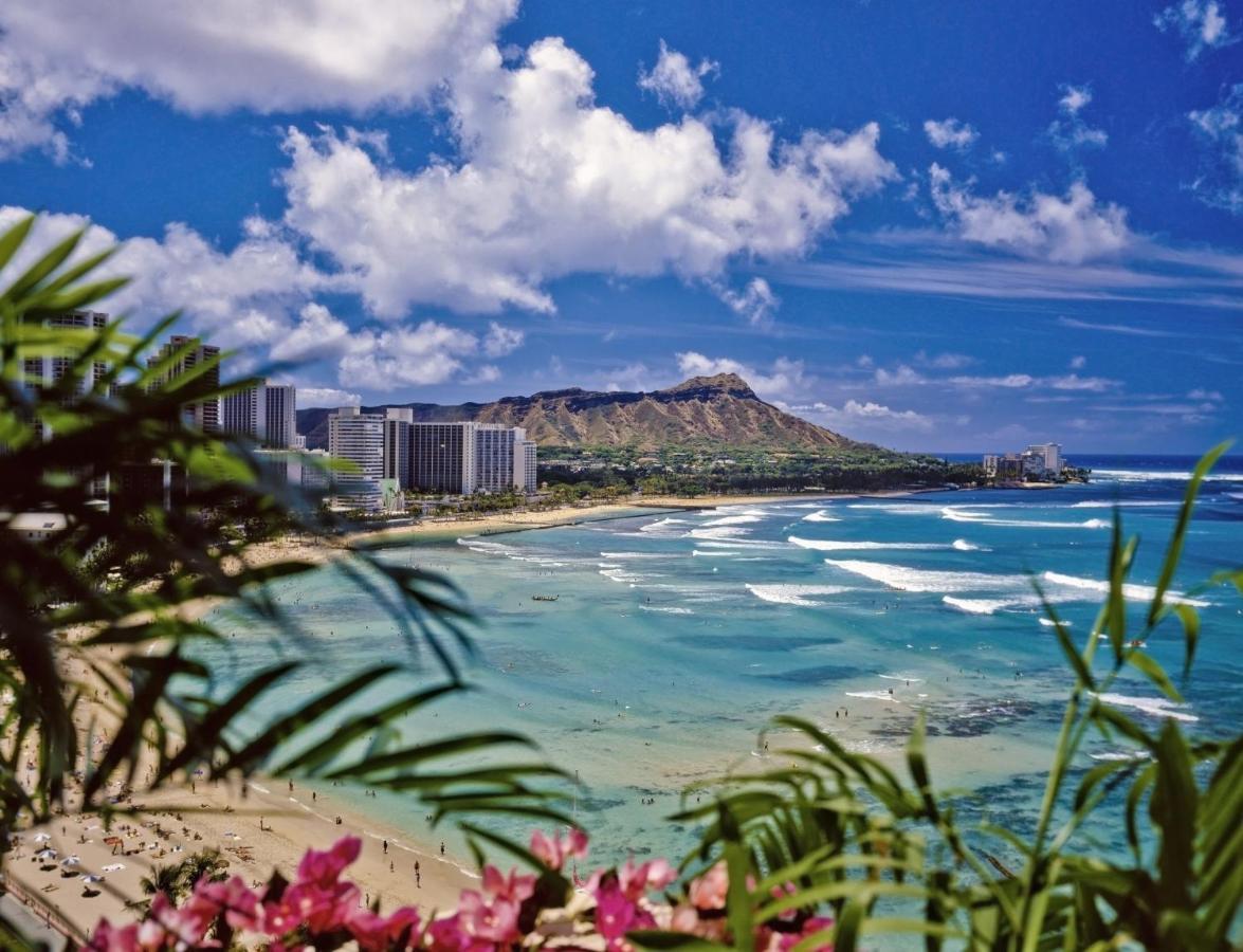 דירות הונולולו Aqua Palms Waikiki Ocean View Lanai Parking Included מראה חיצוני תמונה
