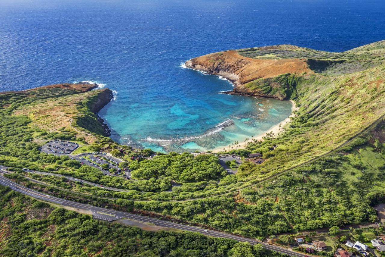 דירות הונולולו Aqua Palms Waikiki Ocean View Lanai Parking Included מראה חיצוני תמונה