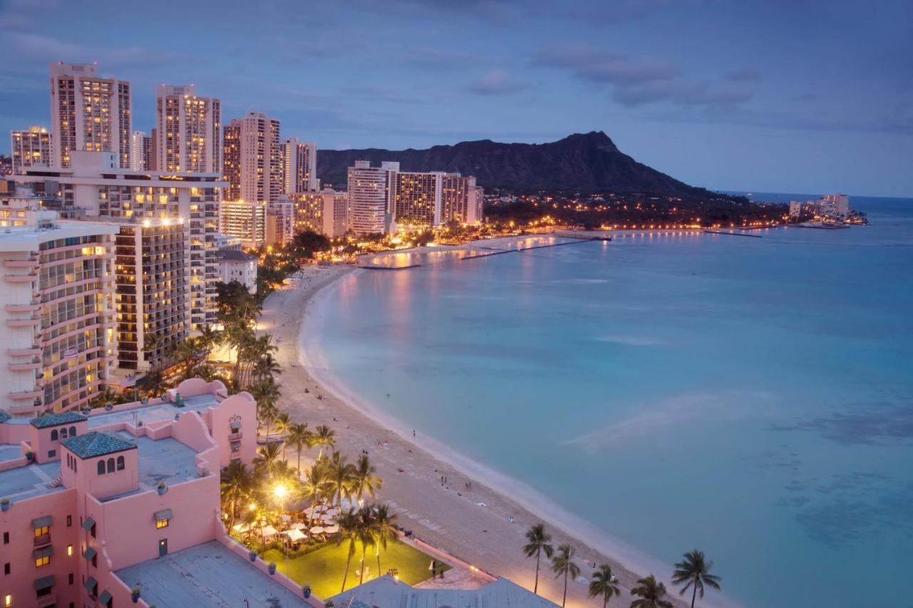 דירות הונולולו Aqua Palms Waikiki Ocean View Lanai Parking Included מראה חיצוני תמונה